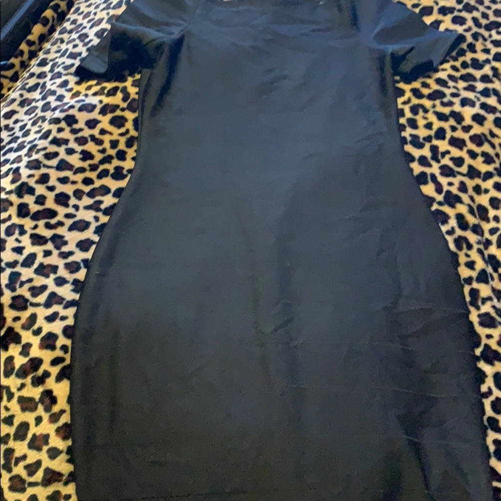 Love J Spandex Black Dress Medium